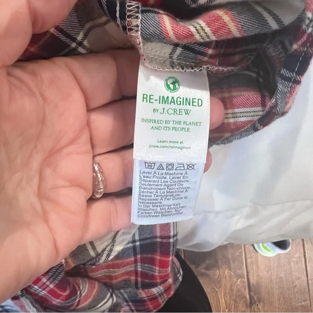 J.Crew plaid‎ shirt womens size S